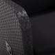 Sonata H Накланящи градински столове с възглавници 2 бр черни полиратан