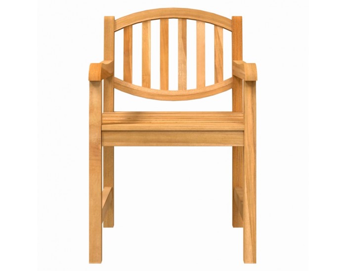 Sonata H Градински столове, 2 бр, 58x59x88 см, тиково дърво масив