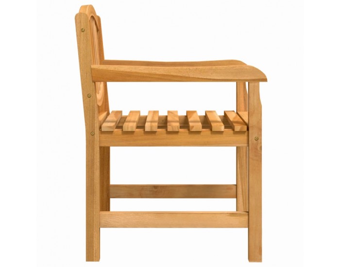 Sonata H Градински столове, 2 бр, 58x59x88 см, тиково дърво масив