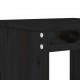 Sonata H Бар табуретки 2 бр черни 40x36x75 см борово дърво масив