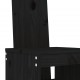 Sonata H Бар табуретки 2 бр черни 40x42x120 см борово дърво масив
