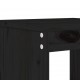 Sonata H Градински табуретки 2 бр черни 40x36x45 см борово дърво масив