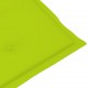 Sonata H Градински столове 6 бр, яркозелени възглавници, тик масив