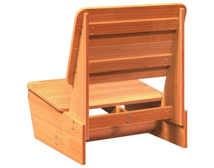 Sonata H Градински столове 2 бр. восъчен кафяв 60x64x70,5 cm