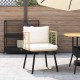 Sonata H Градински стол с възглавници Natural Poly Rattan