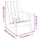 Sonata H Градински стол Адирондак светлокафяв 75x88,5x89,5 см PP