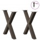 Sonata H Крака за маса за хранене с форма на X 2 бр. естествена