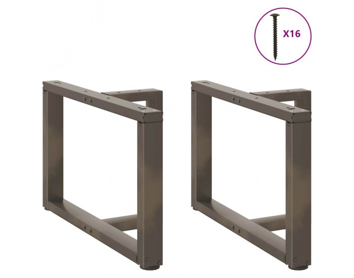 Sonata H Крака за холна маса T-образна 2 бр. естествена 60x25x(42-43) см