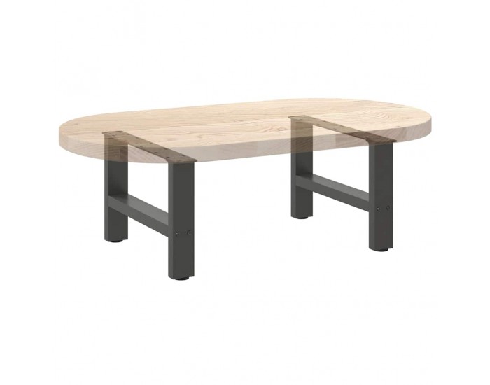 Sonata H Крака за масичка за кафе антрацит 2 бр. 50x(30-31) см стомана