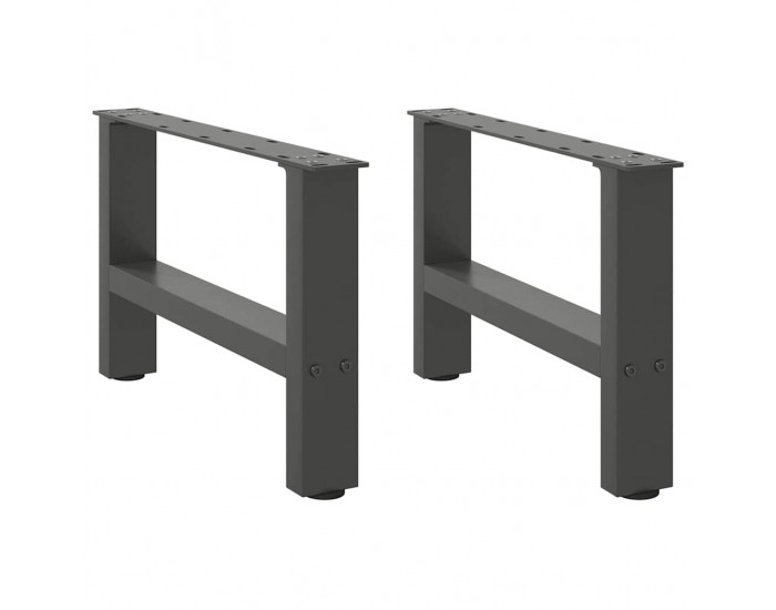 Sonata H Крака за масичка за кафе антрацит 2 бр. 50x(30-31) см стомана