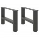 Sonata H Крака за масичка за кафе антрацит 2 бр. 50x(30-31) см стомана