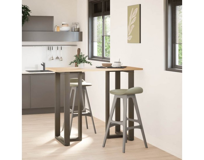 Sonata H Крака за бар маса T-образна 2 бр. естествена 60x35x(110-111) см