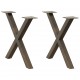 Sonata H Крака за холна маса X-образна 2 бр. естествена 50x(42-43) см