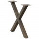 Sonata H Крака за холна маса X-образна 2 бр. естествена 50x(42-43) см