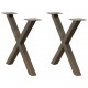 Sonata H Крака за холна маса X-образна 2 бр. естествена 60x(42-43) см