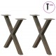 Sonata H Крака за холна маса X-образна 2 бр. естествена 60x(42-43) см