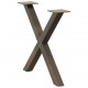Sonata H Крака за холна маса X-образна 2 бр. естествена 60x(42-43) см
