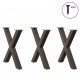 Sonata H Крака за маса за хранене с форма на X 3 бр. естествена