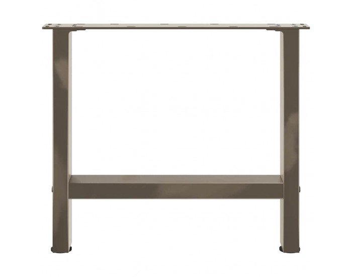 Sonata H Крака за масичка за кафе естествена стомана 2 бр. 50x(42-43) см