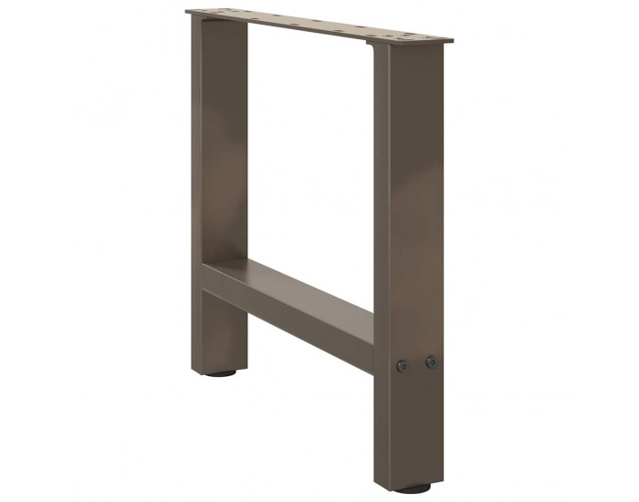 Sonata H Крака за масичка за кафе естествена стомана 2 бр. 50x(42-43) см