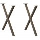Sonata H Крака за маса за хранене с форма на X 2 бр. естествена