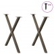 Sonata H Крака за маса за хранене с форма на X 2 бр. естествена