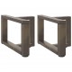 Sonata H Крака за холна маса T-образна 2 бр. естествена 50x25x(30-31) см