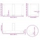 Sonata H Крака за холна маса T-образна 2 бр. естествена 50x25x(30-31) см