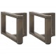 Sonata H Крака за холна маса T-образна 2 бр. естествена 40x25x(30-31) см