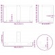 Sonata H Крака за холна маса T-образна 2 бр. естествена 40x25x(30-31) см