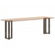 Sonata H Конзолна маса крака T-образна 2 бр. естествена 38x25x(72-73) см