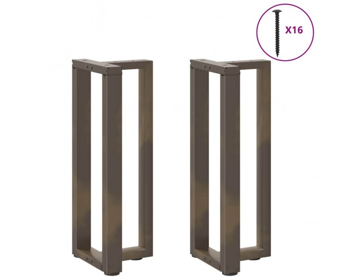 Sonata H Конзолна маса крака T-образна 2 бр. естествена 38x25x(72-73) см