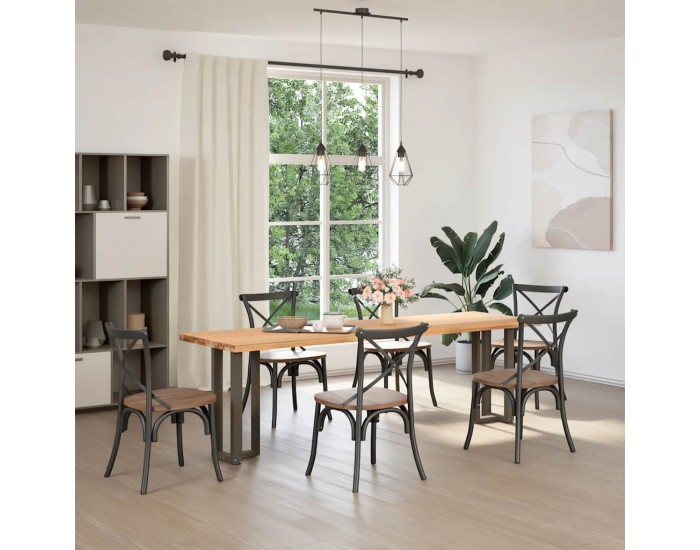 Sonata H Конзолна маса крака T-образна 2 бр. естествена 38x25x(72-73) см