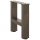 Sonata H Крака за масичка за кафе естествена 2 бр. 40x(30-31) см стомана