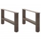 Sonata H Крака за масичка за кафе естествена 2 бр. 60x(30-31) см стомана