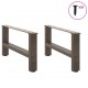 Sonata H Крака за масичка за кафе естествена 2 бр. 70x(30-31) см стомана