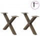 Sonata H Крака за холна маса X-образна 2 бр. естествена 60x(30-31) см