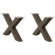 Sonata H Крака за холна маса X-образна 2 бр. естествена 70x(42-43) см