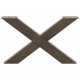 Sonata H Крака за холна маса X-образна 2 бр. естествена 70x(42-43) см