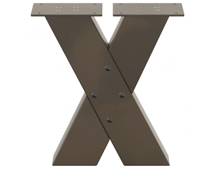 Sonata H Крака за холна маса X-образна 2 бр. естествена 30x(30-31) см