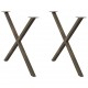 Sonata H Крака за маса за хранене с форма на X 2 бр. естествена