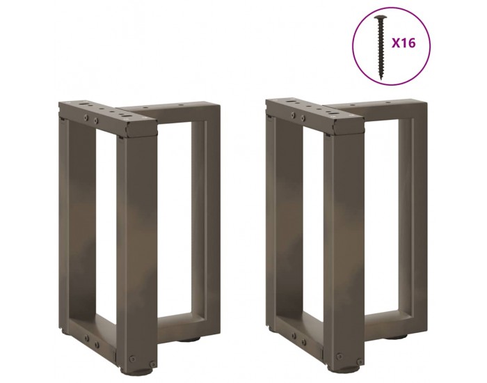 Sonata H Крака за холна маса T-образна 2 бр. естествена 38x25x(42-43) см