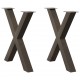 Sonata H Крака за маса за хранене с форма на X 2 бр. естествена