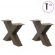 Sonata H Крака за холна маса X-образна 2 бр. естествена 50x(30-31) см