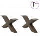 Sonata H Крака за холна маса X-образна 2 бр. естествена 70x(30-31) см