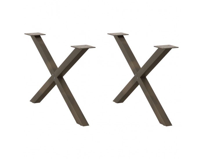Sonata H Крака за холна маса X-образна 2 бр. естествена 70x(42-43) см