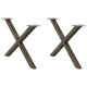 Sonata H Крака за холна маса X-образна 2 бр. естествена 70x(42-43) см