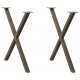 Sonata H Крака за маса за хранене с форма на X 2 бр. естествена
