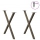 Sonata H Крака за маса за хранене с форма на X 2 бр. естествена