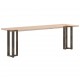 Sonata H Конзолна маса крака T-образна 2 бр. естествена 25x28x(72-73) см